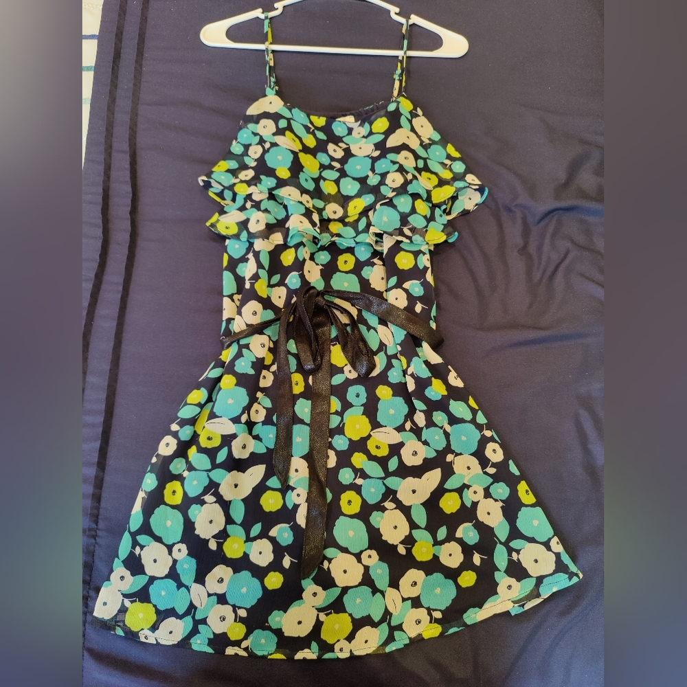 Floral print sun dress